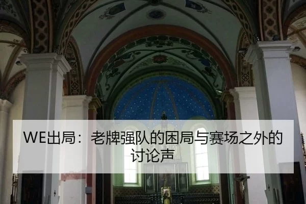 WE出局：老牌强队的困局与赛场之外的讨论声
